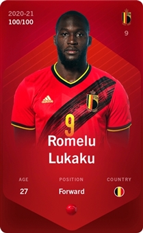 2021 RBFA Rare Romelu Lukaku Sorare NFT (#100/100)